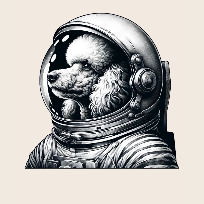 Caniche Astronaute Aventure Spatiale