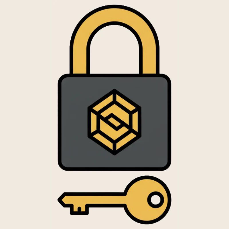 Crypto Security | Lock & Key Symbol