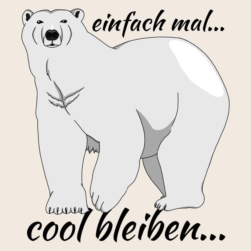 Eisbär "einfach mal cool bleiben..."