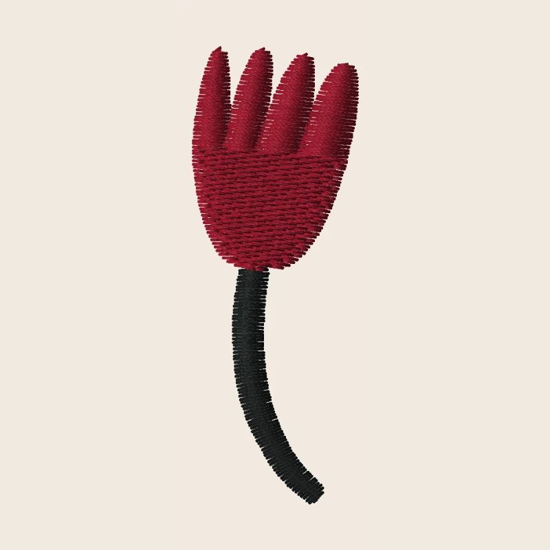Tulipe brodée