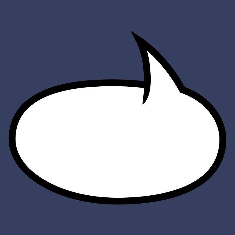 Two-tone comic bubble