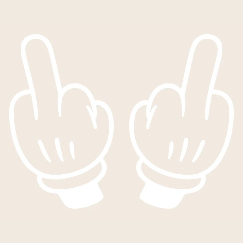 Mittelfinger Hand Comic