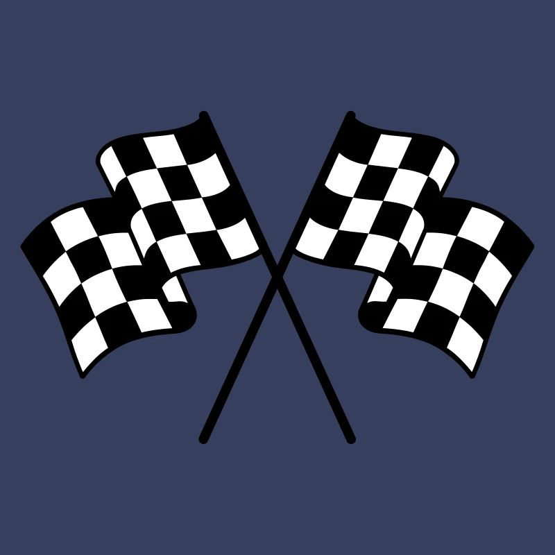 Drapeaux à Damier 2 couleur