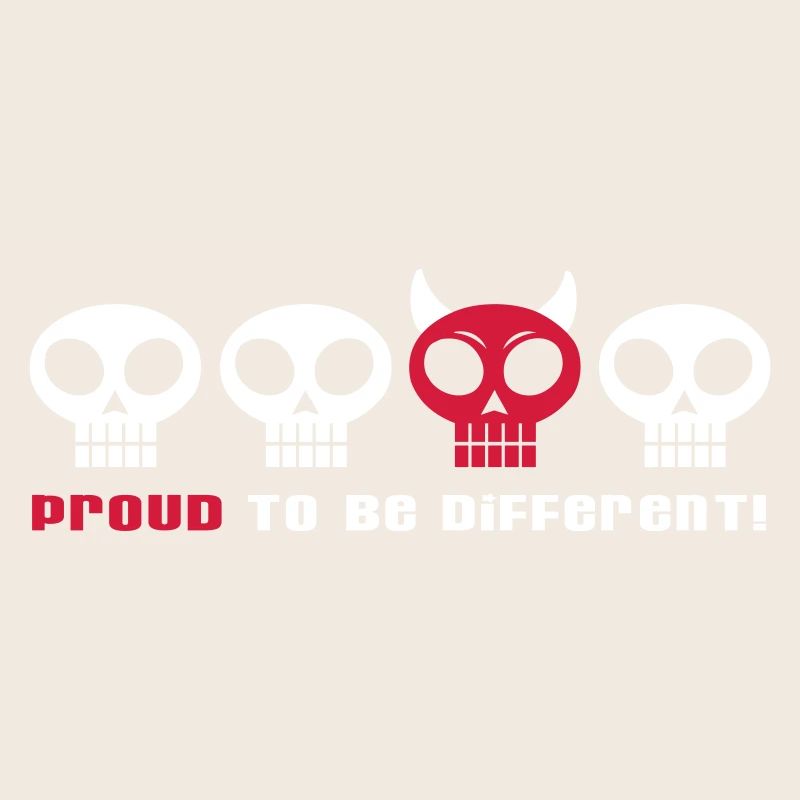 DIFFERENT PUNKY SKULLS - 2C