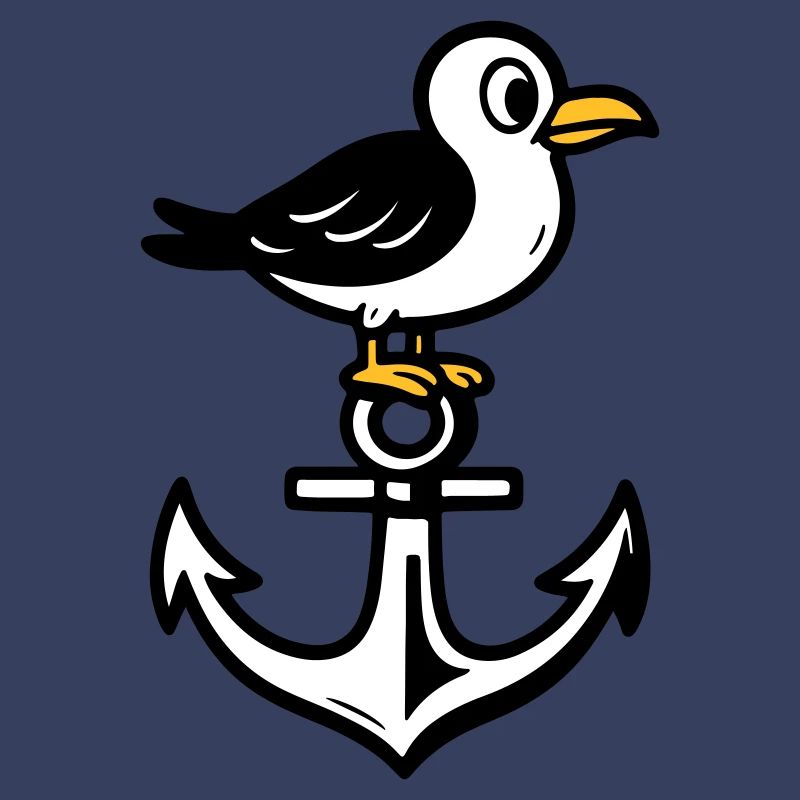 Möwe Anker Comic