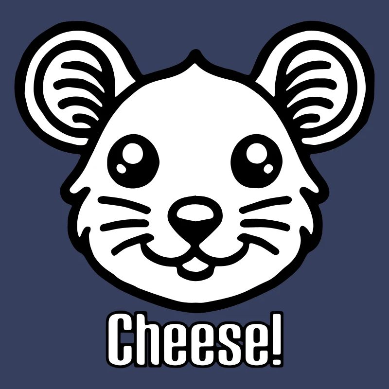 Cute looking Mouse - "Cheese" Design