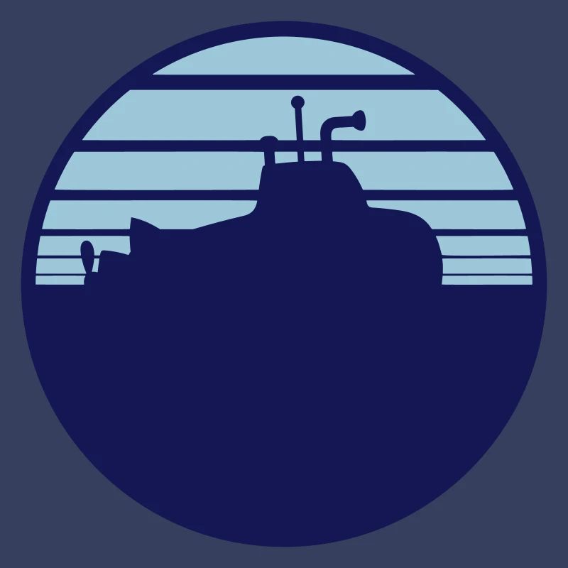Surfaced Submarine Water Surface Dive