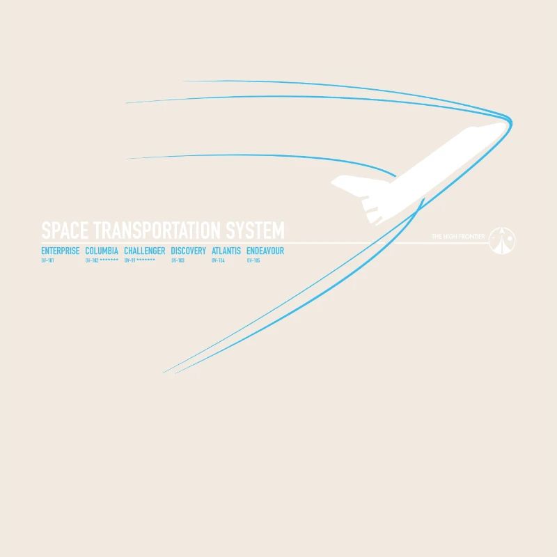Navette spatiale (impression bleue)