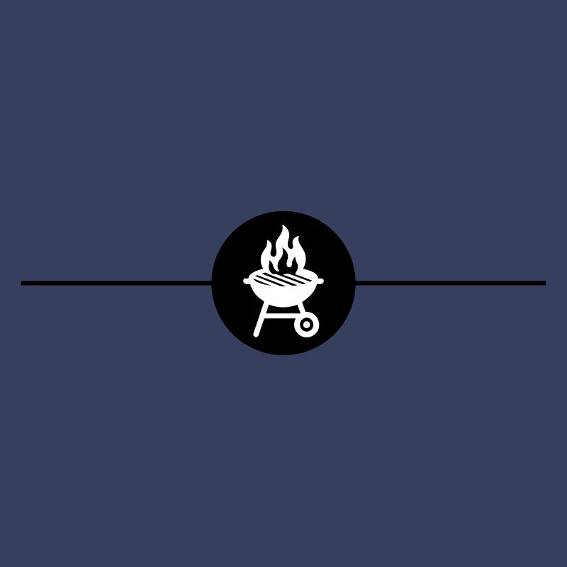 Symbole du gril Ligne de grillades