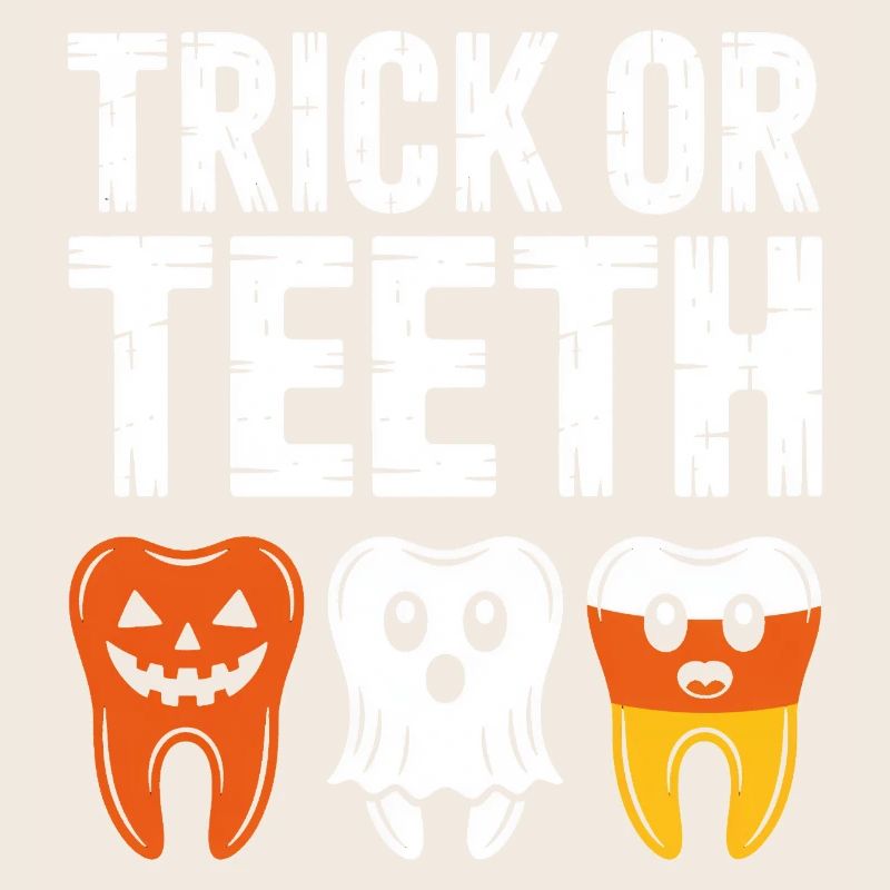 Trick oder Teeth Halloween-T-Shirt