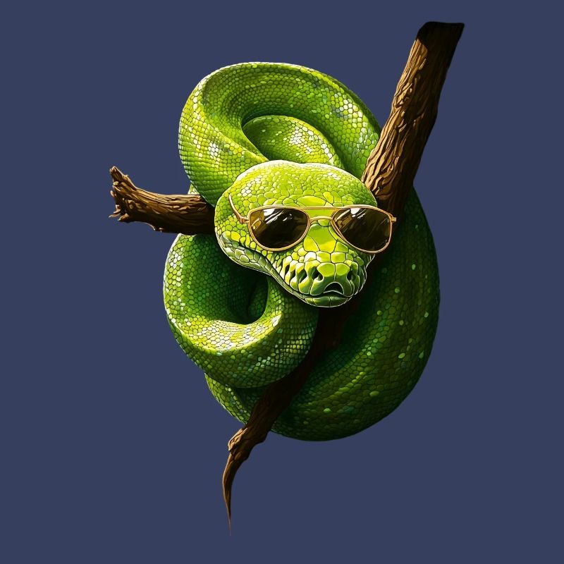 Arbre vert Python Serpents Amoureux Terrarium