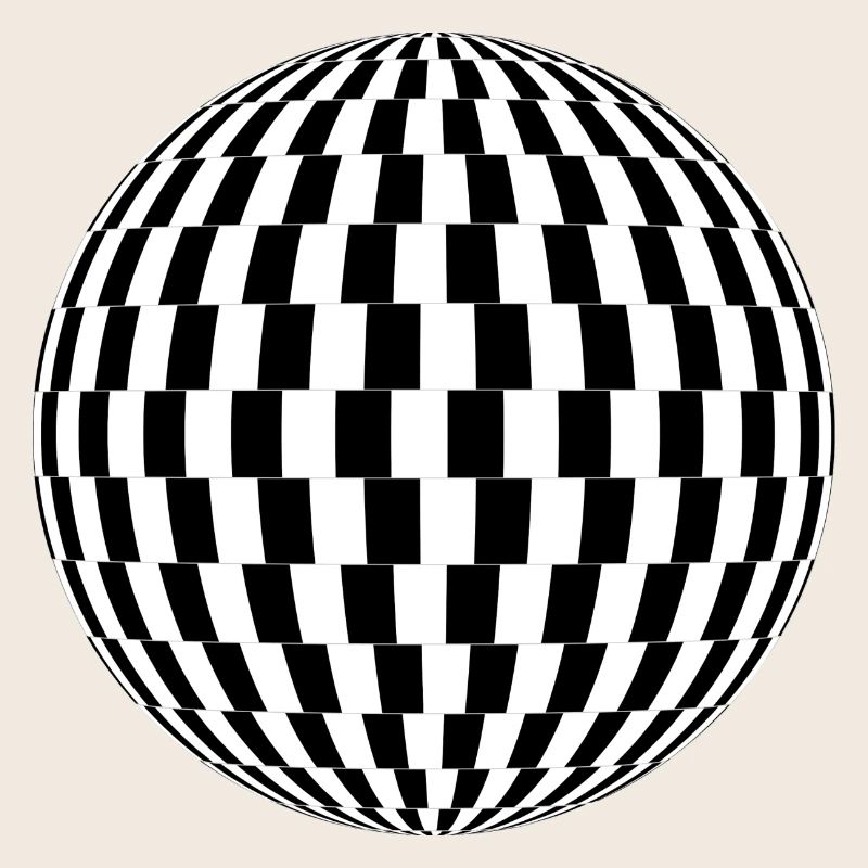 Boule formes abstraites idée cadeau