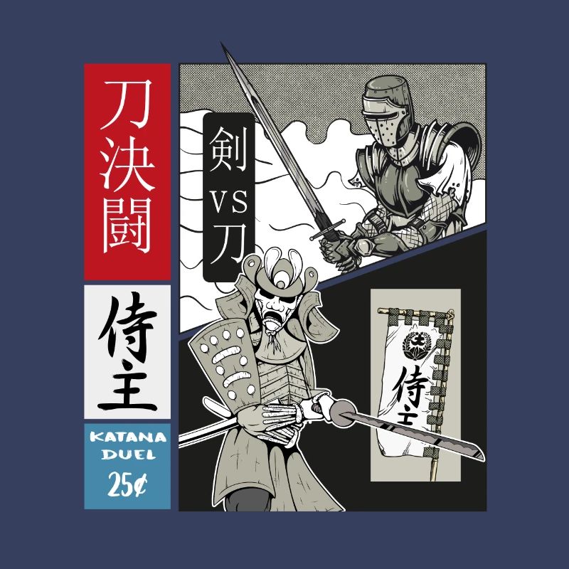 Samurai Duel Katana vs. Épée Lourde