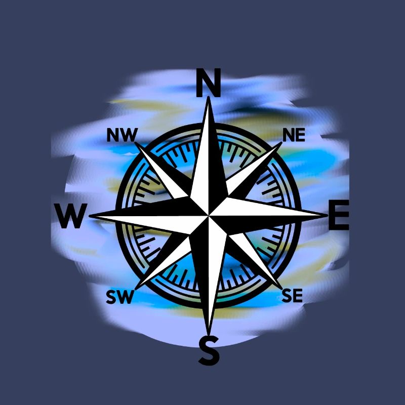 Windrose Kompass maritim Seefahrt