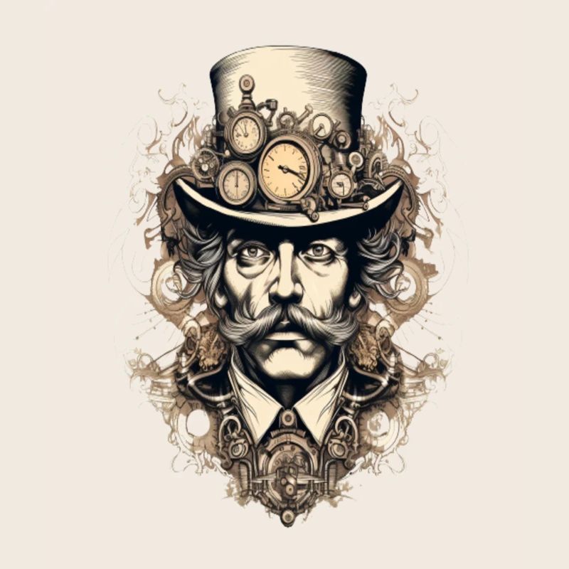 Steampunk Gentleman mit Uhren