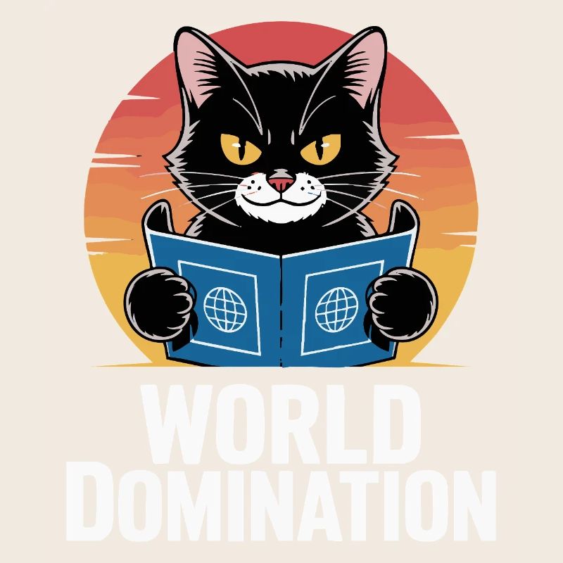 Domination mondiale – un chat avec de grands projets