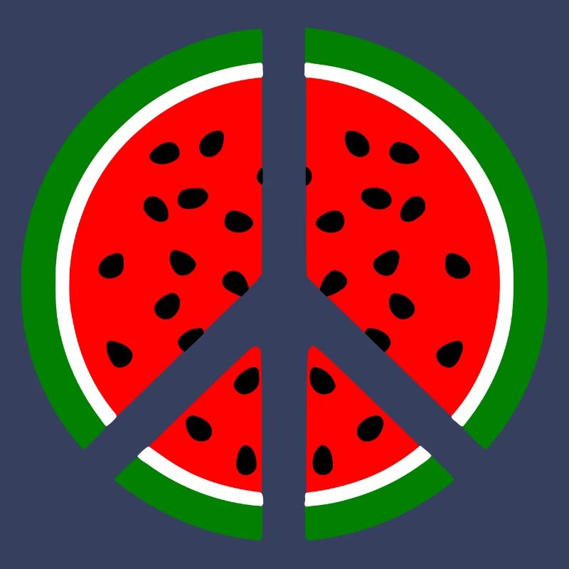 Signe de paix pastèque melon