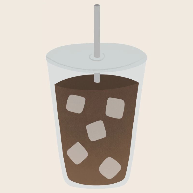 Eiskaffeewürfel Muster