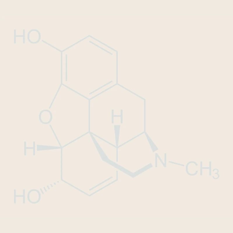 Morphine structural formula