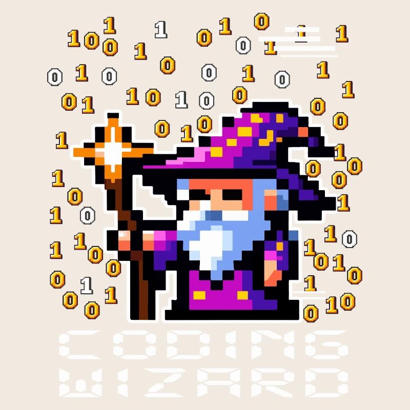 Zauberer-Pixel-Code