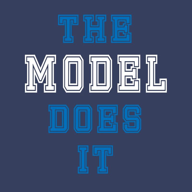 The Model does it Model Geschenk