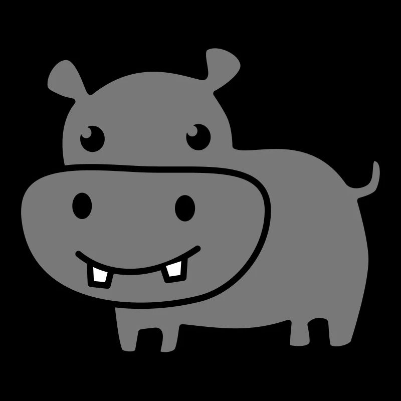 cute hippo color