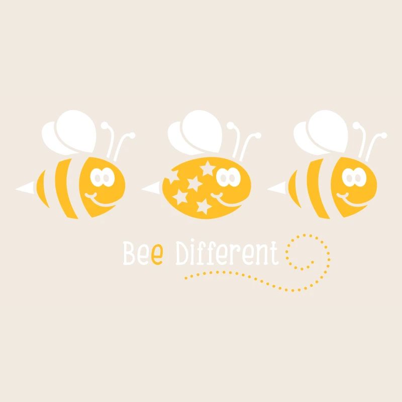 Be different - be yourself - Biene - Bee - 2C
