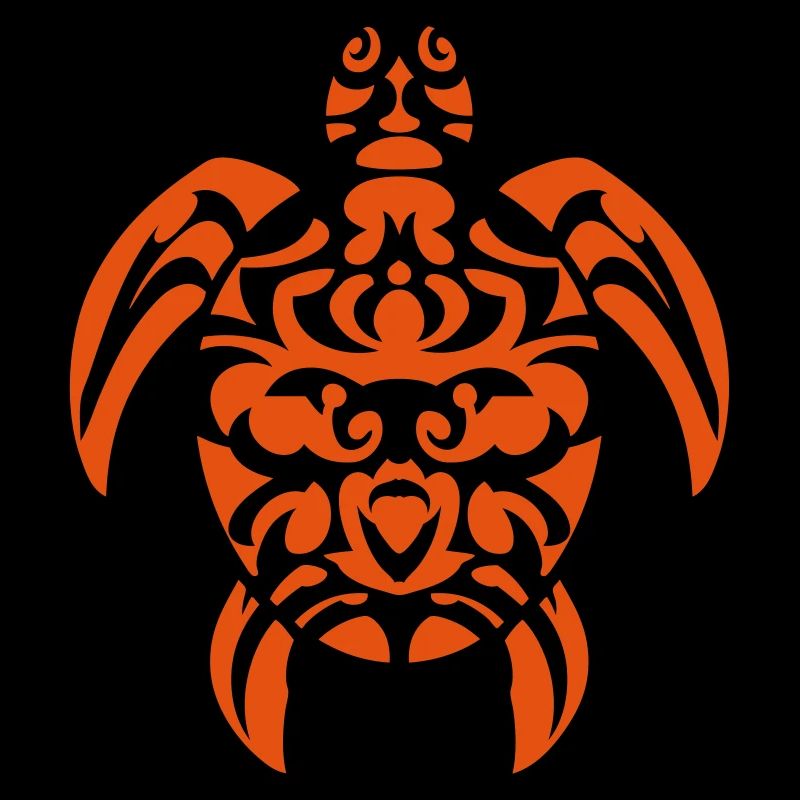 turtle tribal tattoo polynesian maori style