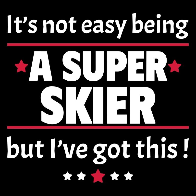 Es ist nicht einfach, ein super Skifahrer zu sein!