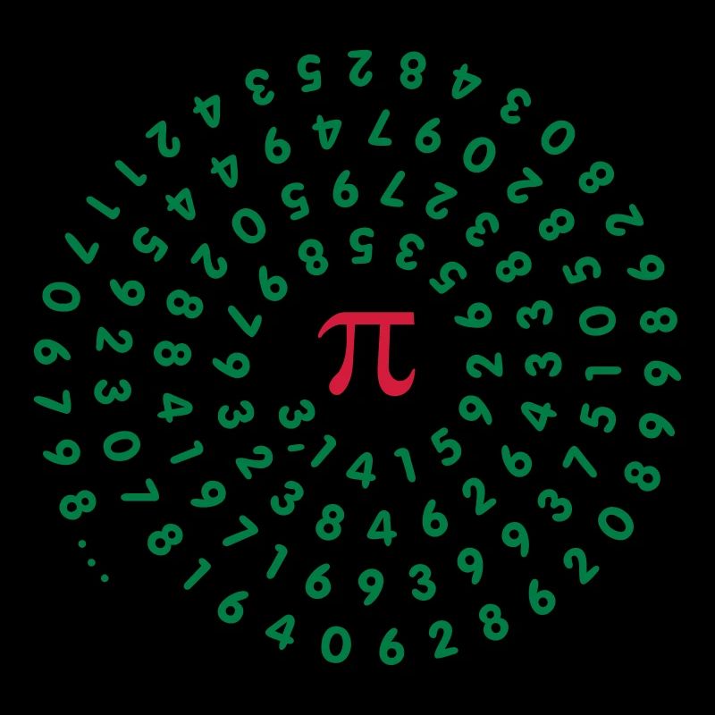 Kreiszahl pi (enge Spirale, 2c)