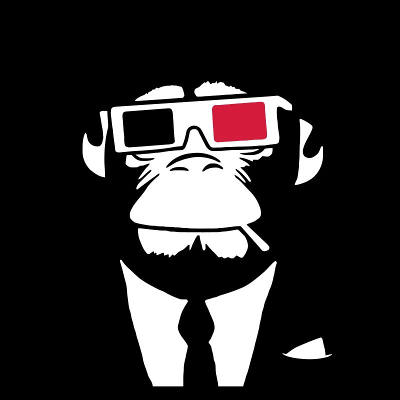 3D Ape Monkey Electroclub Casque motif