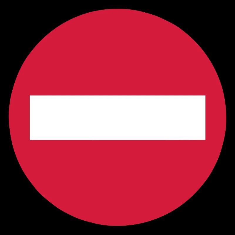 panneau sens interdit 0