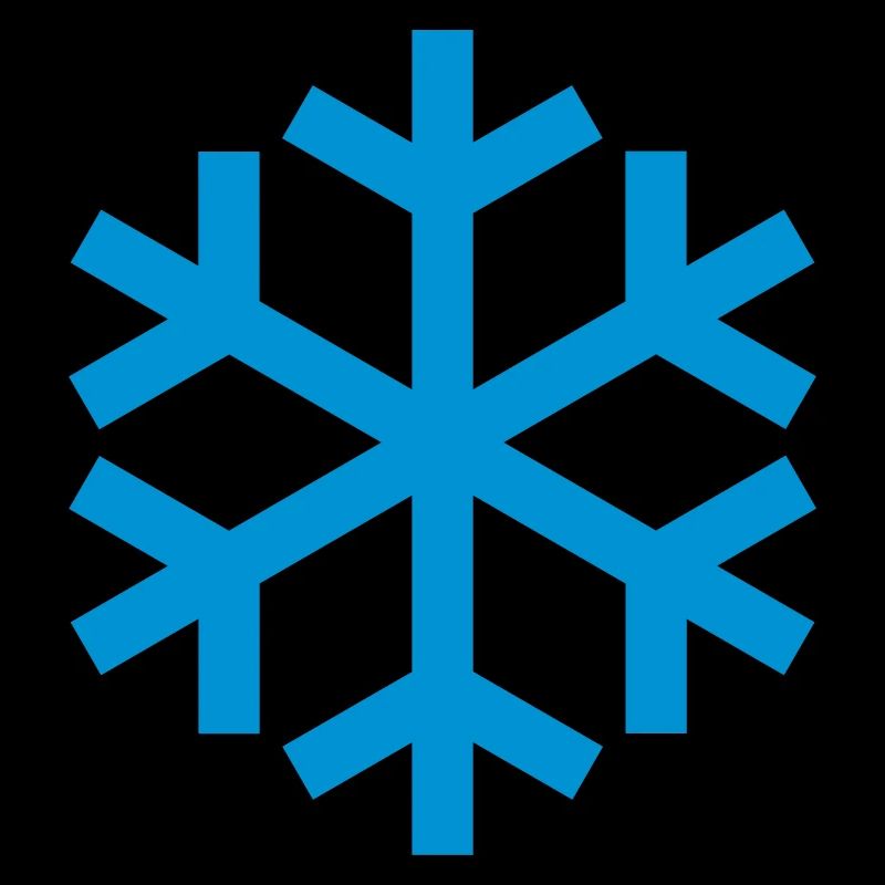 Icône d'icône de temps de flocon de neige