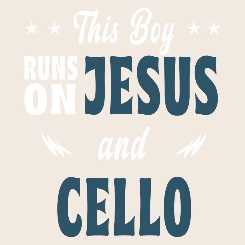 This boy runs on Jesus and cello
