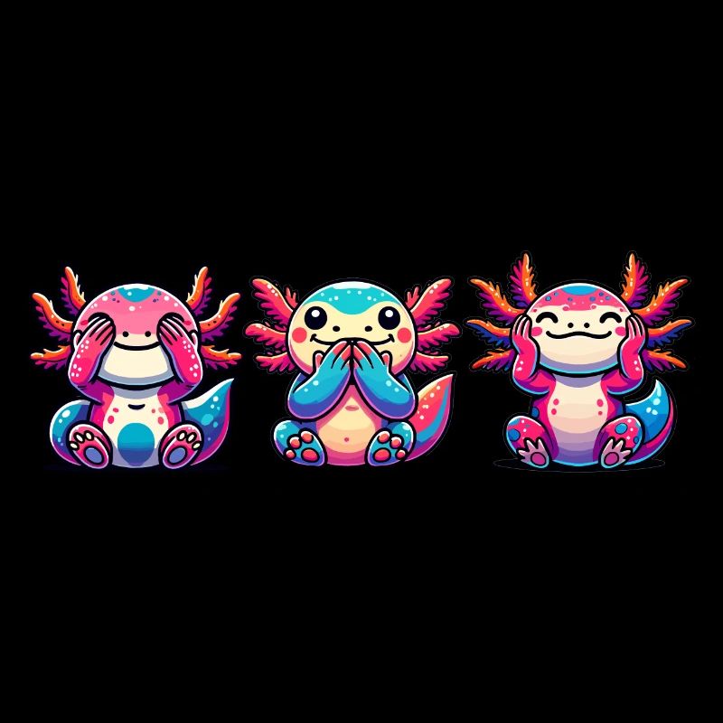 Seh nix, Hör nix, Sag nix. Axolotl