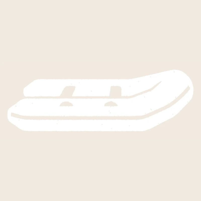 Inflatable Boat Paddling Boat Vector