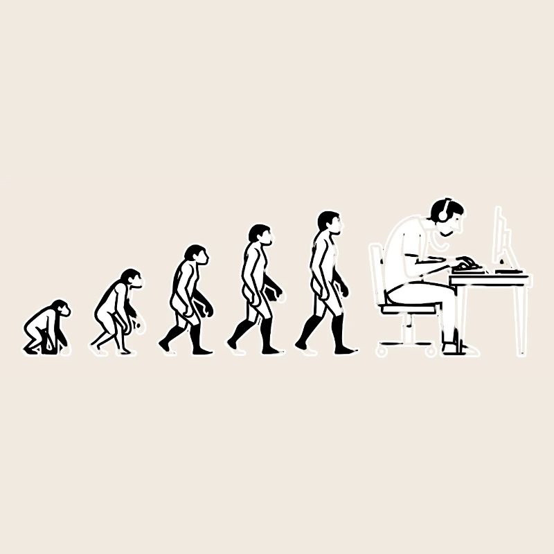 L’évolution s’arrête à l’ordinateur – Conception de l’humour