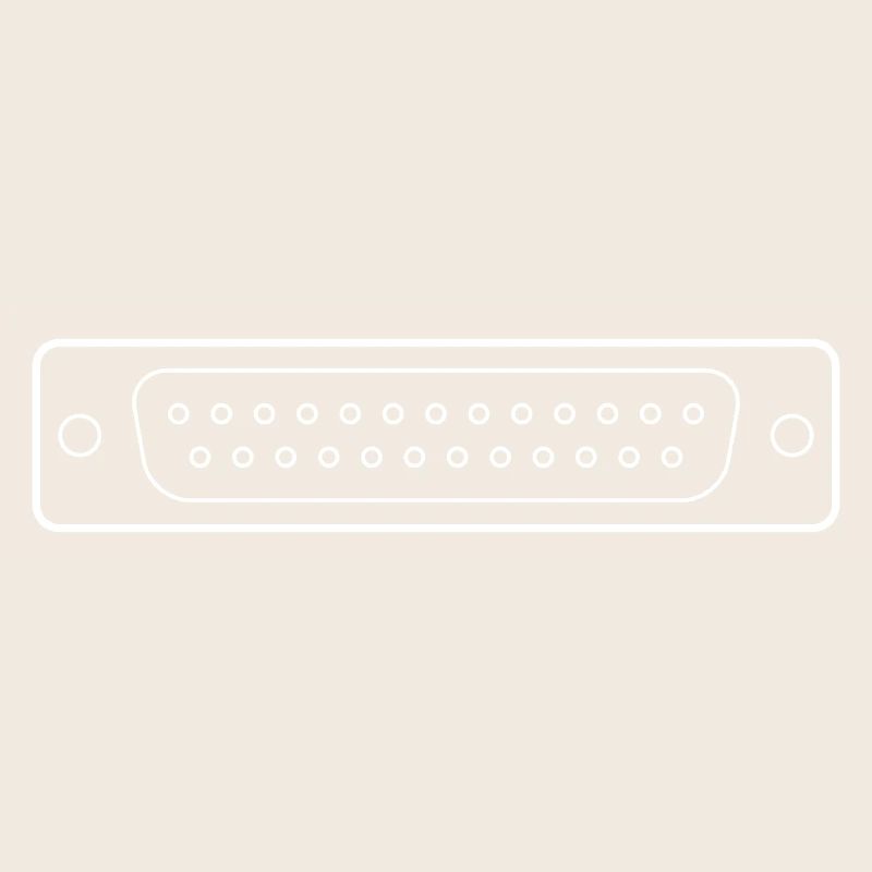 DB 25 Connector Parallel, Drucker