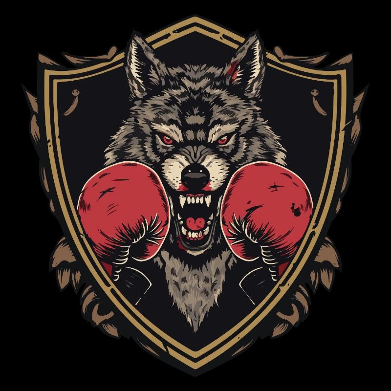 Wolf Boxer MMA Logo