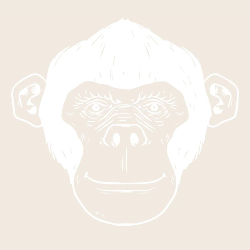 Monkey chimpanzee monkey face gift monkey