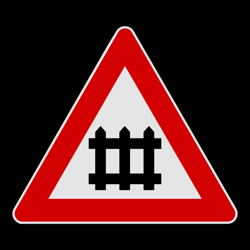 Achtung Zug Gatterzeichen