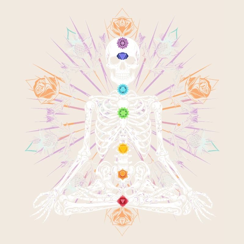 Skeleton Chakra Gothic Meditation