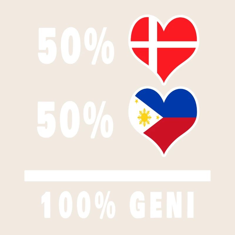 Philippines et Danemark 100% drapeau de génie