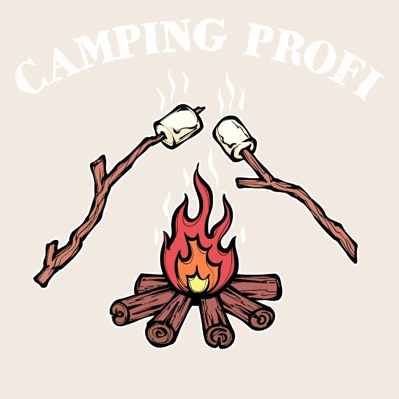 Déclaration de feu de camp de camping Randonneur de camping