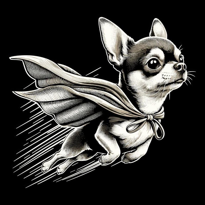 Super Hund Chihuahua Held Cape Chi Chis Geschenk