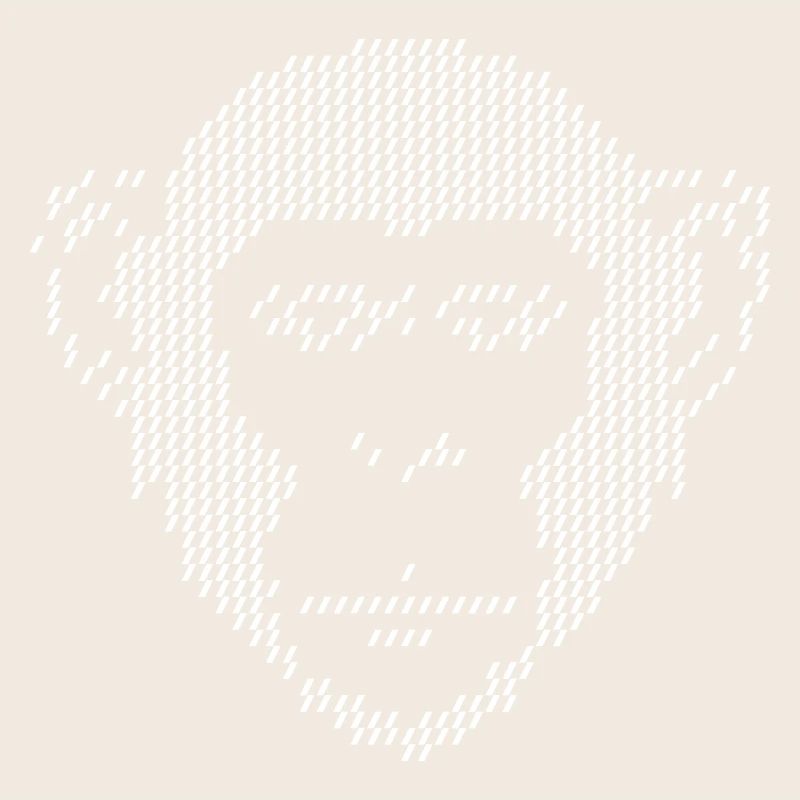 Pixel Monkey Halbton-Kunst