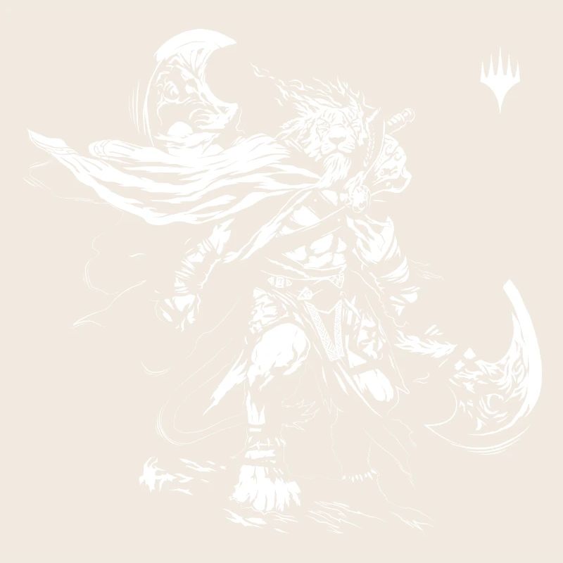 Magic: The Gathering Ajani Dessin Blanc
