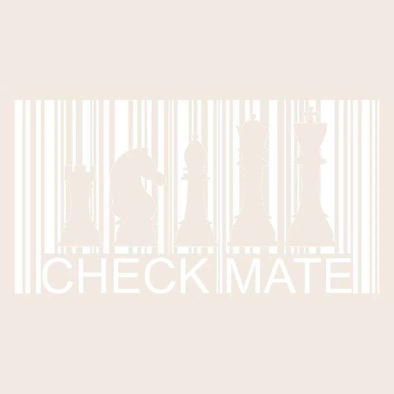 Conception élégante de code-barres d’échecs pour les fans d’échecs
