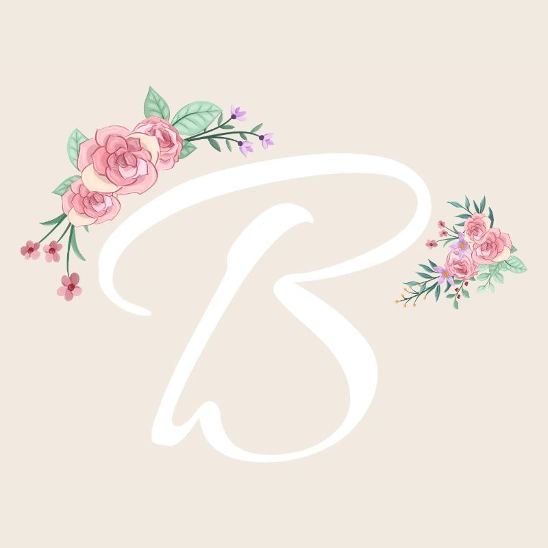 Buchstabe b Blumen