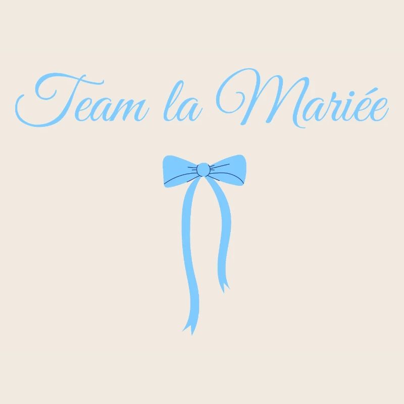 Team Die Braut Blaue Schleife